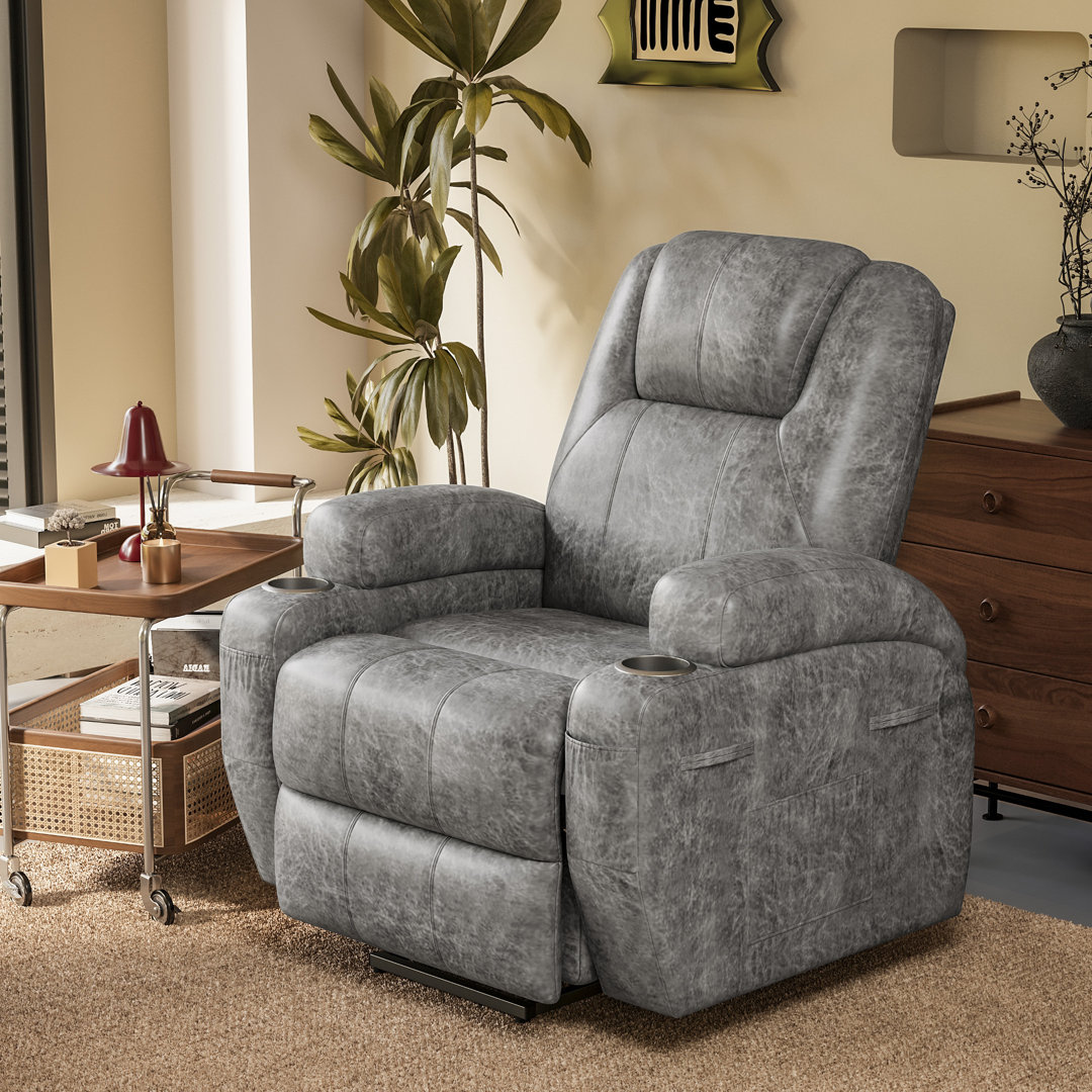 New Fabric Leathaire Electric Lift Recliner With Massage Function